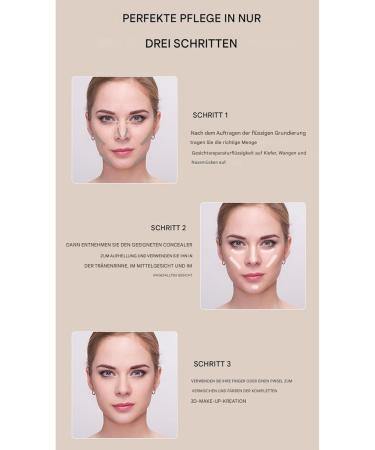 Make Up Highlighter Stick Face Highlighter Stick 2 x blendable contouring makeup pencil cosmetics liquid whitening stick for cheekbones eye shadow nose mouth - Buy Online on GoSupps.com