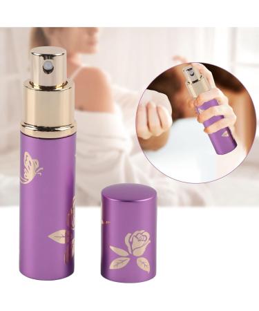 Verdant Touch Perfume Atomizer Portable Perfume Atomizer Spray Bottle 10ml Aluminum Cosmetic Container (Purple) - Buy Online on GoSupps.com