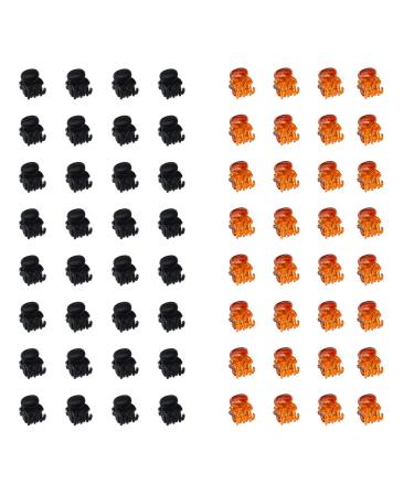 Mini non-slip hair clips 24 small female hair clips small jawbag 1 cm thick acrylic hair clips to fix girls and women