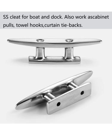 KAHACIYO Boat Cleat Open Base 4/5 inch  Dock Cleat 316 Stainless Marine Grade Steel  Include Installation Accessories Screws 4 inch - Buy Online on GoSupps.com