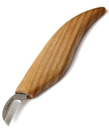 BeaverCraft Chip Carving Knife C6 1 Wood Carving Knife for Fine Chip Carving Wood and Stop Cuts Detail Chip Knife for Wood Carving Wood Pre-sharpened Wood Carver Small Knife Whittling