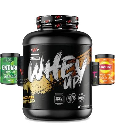 TWP Nutrition Platinum Series All The Whey Up Protein Powder Shake 23g Protein Low Fat Low Carbs 2.1kg/900g & 70/30 Servings 14 Great Flavours (Chocolate Custard 2.1kg) Chocolate Custard 2.1kg - Buy Online on GoSupps.com