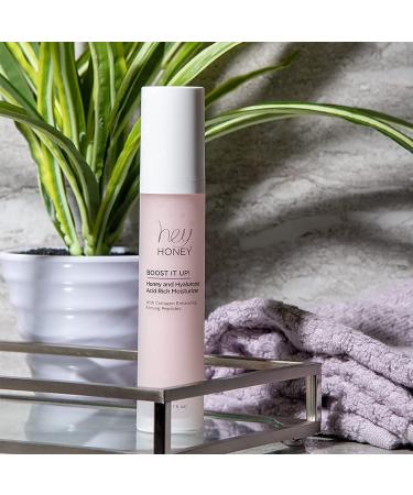 Hey Honey Skincare Boost It Up Moisturizer with Honey Extract & Hyaluronic Acid - 1.7 Oz | Targets Aging Signs, Cruelty-Free & Paraben-Free - Buy Online on GoSupps.com