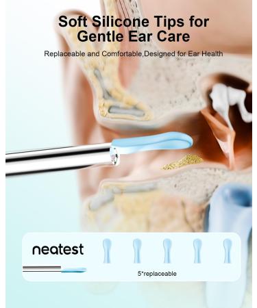 Ear Wax Removal- Earwax Remover Tool with 1296P HD Camera, Ear Canal Cleaner with 6 LED Lights 8 Different Rechargeable Ear Cleaning Kit, Smart Ear Camera for iOS & Android (White) - Buy Online on GoSupps.com