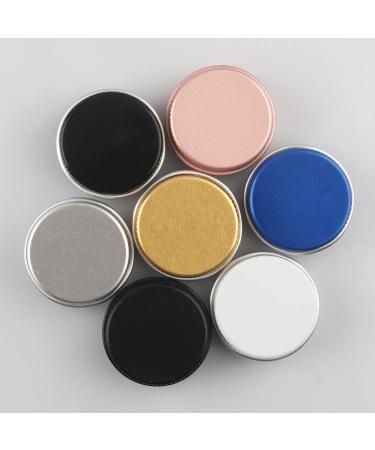 Zeoabsy 48-Piece 10ml Matt Black Aluminum Tins - Empty Round Dosing Containers with Screw Covers Ideal for Cosmetics & Candle Making - Includes 12 Spatulas - Buy Online on GoSupps.com
