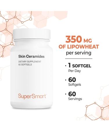 Supersmart Skin Ceramides with Zinc - Hydration & Protection Supplement - 60 Softgels - Buy Online on GoSupps.com