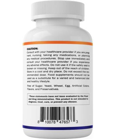 Vitamatic Alpha Lipoic Acid 1200mg Per Serving, 120 Capsules - Gluten Free, Vegetarian Capsules, Soy Free & Non-GMO - Buy Online on GoSupps.com
