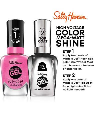 SALLY HANSEN MIRACLE GEL 14.7ML NAIL POLISH ELECTRI-LIME 052 - Buy Online on GoSupps.com