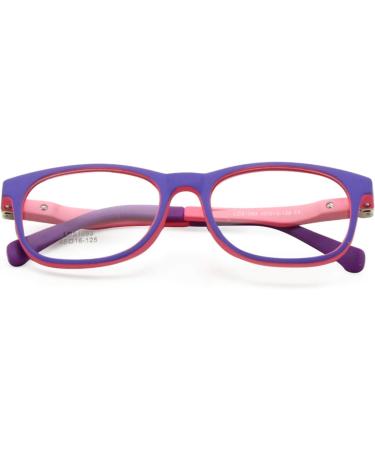 Enzodate TR90 Children's Glasses - Safe & Flexible Optical Frame for Boys & Girls (Size 45 Ages 3-5) with Spring Hinge - Plano Lenses - Buy Online on GoSupps.com