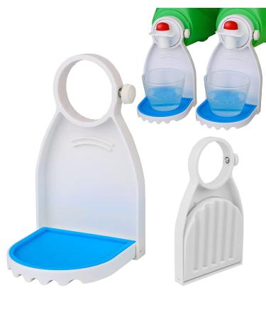 WEYICHUANG Laundry Detergent Drip Catcher Laundry Detergent Cup Holder Fabric Softener Gadget Cup Holder Tidy Laundry Room No More Mess or Leaks(2Pack)
