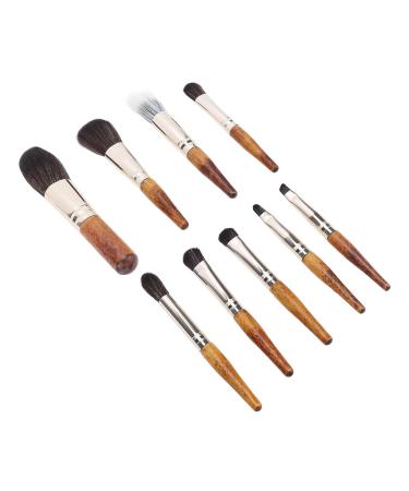 Buy High-Quality Makeup Brush Set | Soft & Delicate Brushes for Travel Perfect for Business Trips (Wood Color - Buy Online on GoSupps.com
