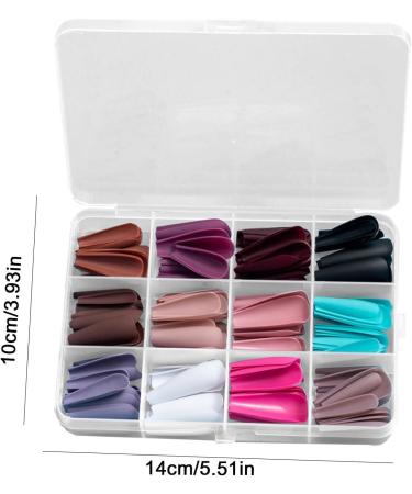 Press on Nails | Matte and Glossy False Nail Tips - Full Long Ballerina Fake Nails Matte and Glossy False Nail for Women Girls Rossev - Buy Online on GoSupps.com