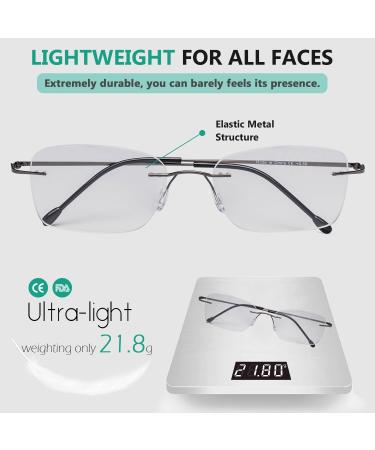 Eyekepper Frameless Reading Glasses for Women - Lightweight Rimless +2.00 - Stylish & Comfortable International Shipping Available - Buy Online on GoSupps.com