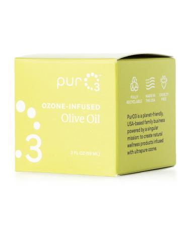 PurO3 Fully Ozonated Olive Oil - 2 Oz Glass Jar - 100% Ozonated (1 Pack) - Buy Online on GoSupps.com