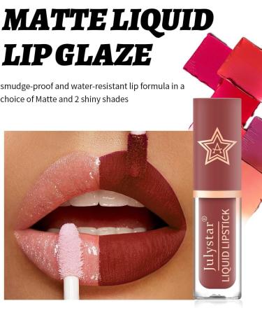 INTEROOKIE Makeup Matte Lipstick Set Nonfading lip glaze natural and longlasting coverage B - Buy Online on GoSupps.com