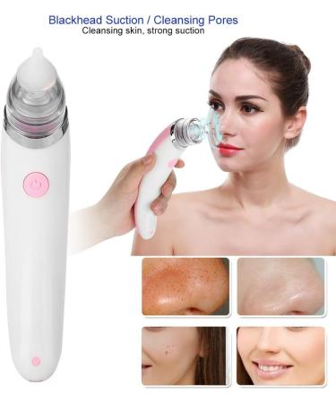 Blackhead Sucker Nasal Aspirator for Newborns & Women - Pink Electric Nose Cleaner for Deep Facial Cleansing and Skin Care - Buy Online on GoSupps.com