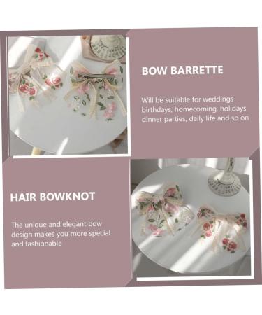 Angoily Embroidered Butterfly Hair Clip Wedding Hair Bowknot Women Hair Clips Wedding Hair Clips Bow for Hair Bow Clip Hair Barrettes Bowknot Clip Hair Clamps Fabric Hairpin Miss Modeling - Buy Online on GoSupps.com