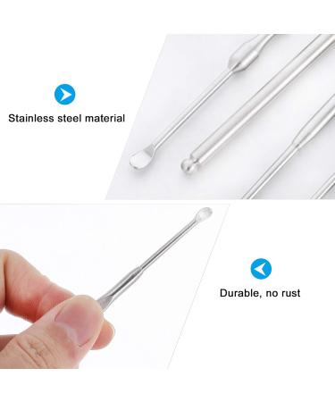 ULTECHNOVO 18 Pcs Ear Wax Removal Kit - Stainless Steel Ear Cleaner Set - Earwax Cleaning Tools - 17.5X6CMx3pcs Silverx3pcs - Buy Online on GoSupps.com