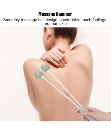 Silicone Handheld Massage Hammer Stick - Non-Slip Dual-Ball Body Relief Device for Fatigue - International Shipping Available - Buy Online on GoSupps.com