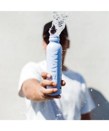 Bottle Up Reusable 500ml Water Bottle | English Still Spring Water | Beau Blue Plant-based BPA Free Eco Friendly - Buy Online on GoSupps.com