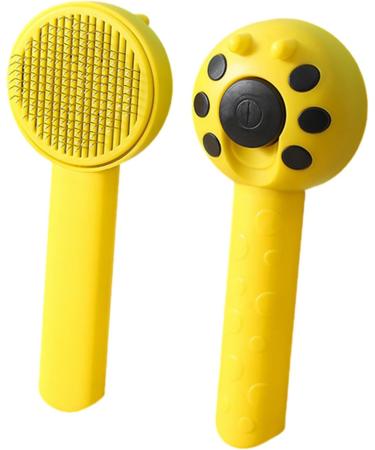 Buy Eactel Pet Care Tools - Ladybug Drafting Ridge for Cats & Dogs | Hand-held Undercoat Tool for All Fur Types - Yellow - Buy Online on GoSupps.com