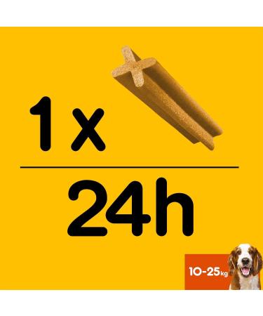 Pedigree DentaStix Daily Dental Chews Medium Dog 10-25kg 105 Sticks - Buy Online on GoSupps.com