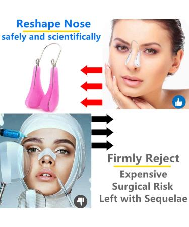 Nose Shaper Clip - Silicone Nose Lifter & Straightener for Women | Rhinoplasty Tool for Slimming & Beauty | Purple - Buy Online on GoSupps.com