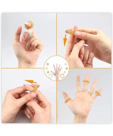 Norhogo 7-Piece Acupressure Ring Set | Finger & Wrist Massage Rings for Stress Relief & Improved Blood Flow - Buy Online on GoSupps.com