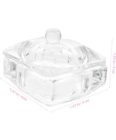 PRETYZOOM Glass Jar Candy Jar Decor Nail Dish Cups with Lids Dish for Acrylic Nails Nail Liquid Holder Nail Art Dish Nail Accessories Nail Art Accessories Nail Cups Glass Food Nail Supplies 1 - Buy Online on GoSupps.com