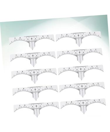 Hemoton 10pcs Set Makeup Ruler Makeup Gadgets Eyebrow Stencil Guide Scale Ruler Eyebrow Ruler Make up - Buy Online on GoSupps.com
