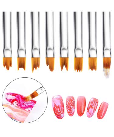Mwoot 8-Piece Nail Brush Set | Gel Nail Art Pen & Liner | Gradient Nail Design Kit (Green) - Perfect for Stunning Nail Art - Buy Online on GoSupps.com