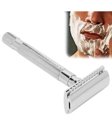 Premium Silver Manual Safety Razor for Men | Exquisite Craftsmanship | International Shipping Available - Buy Online on GoSupps.com