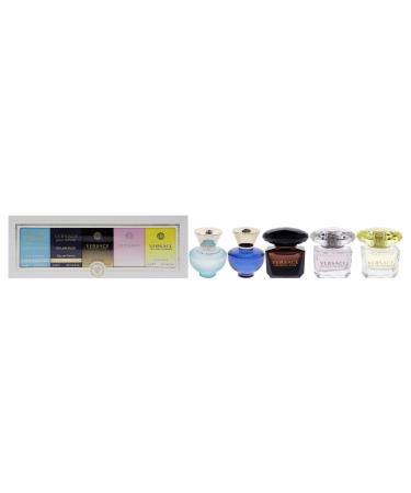 Versace Miniatures Collection by Versace for Women - 5 Pc Mini Gift Set Fresh 0.17 Fl Oz (Pack of 5)