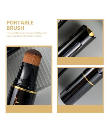 FOMIYES Scalp Applicator Brush for Essential Oils - Press Type Hair Applicator - Golden Black 15ml | International Shipping Available - Buy Online on GoSupps.com