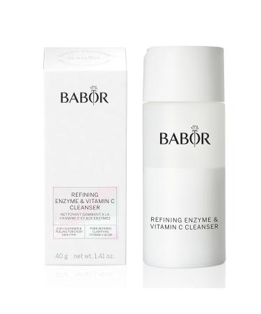 Babor Cleansing Enzymes Cleaner for Oily & Combination Skin | Enzymatic Peeling Powder with Vitamin C - 40g | 2023 Launch Bundle with Cleansing Foam - Buy Online on GoSupps.com