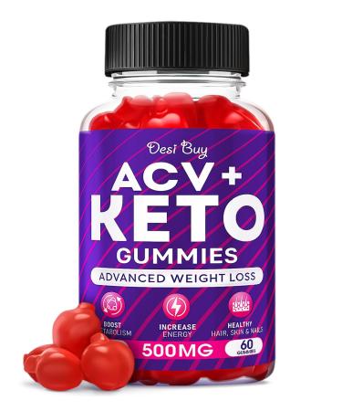 Keto ACV Gummies for Weight Loss Advanced Formula (1000mg Per Serving) - Supports Digestion Metabolism Detox & Cleansing - Apple Cider Vinegar Keto Gummies for Women and Men