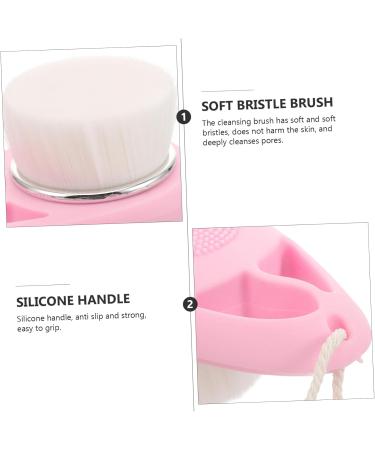 facial cleansing brush exfoliator facial brush facial scrubber exfoliator facial cleansing brush for women facial cleansing brush scrubber artificial fiber handle face - Buy Online on GoSupps.com