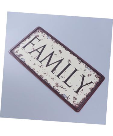 OUNONA Retro Decor Vintage Decor Iron Sign Painting Vintage Sign Wall Decor License Plate Metal Crafts - Buy Online on GoSupps.com