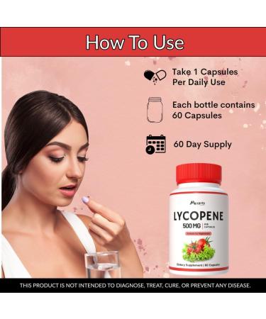 Mysurty Lycopene Capsules | Lycopene Supplements for Men | lycopene 500mg | Supplement for Men & Women - 60 Capsules (Pack 1) - Buy Online on GoSupps.com