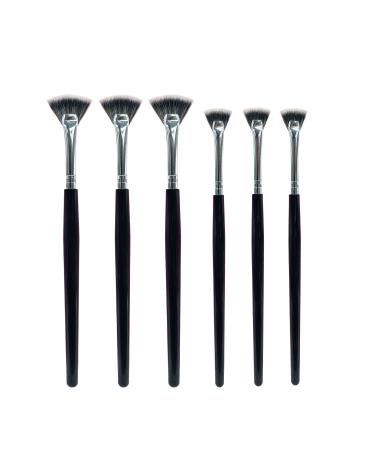 SALOCY Mascara Fan Brushes,Professional Mascara Brushes for Lashes,Makeup Lash Fan Brushes Makeup Cosmetic Facial Fan Brush,6 Pieces - Buy Online on GoSupps.com