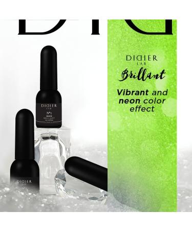 Didier Lab - Premium UV Gel Nail Polish - Brillant Neon No1- Gel Nail Varnish - Nail Art - Long-Lasting High Gloss Wear - Gel Nail Polish - Gel Nails - Glitter Gel Nail Polish - Rich Pigment - 8ml - Buy Online on GoSupps.com