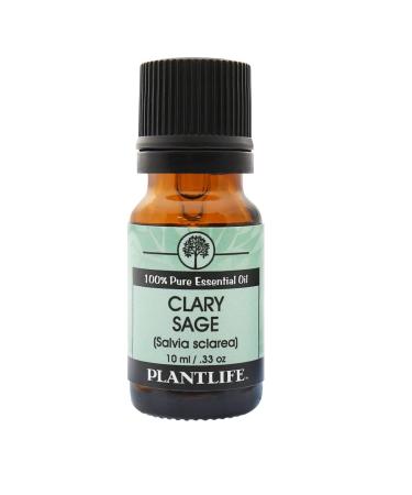 Plantlife Clary Sage Aromatherapy Essential Oil - Straight from The Plant 100% Pure Therapeutic Grade - No Additives or Fillers - 10 ml