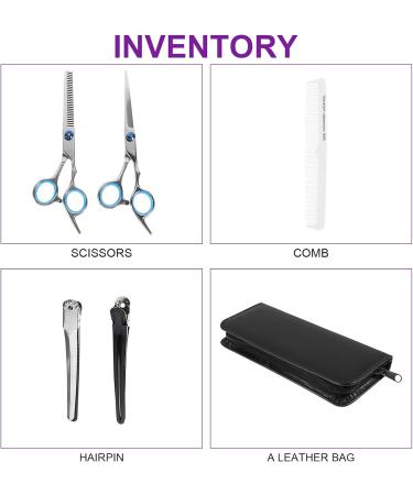 Mikinona 1 Set Hair Scissors Thinning Shear Hair Trimming Scissor Hair Clippers Kit Thinning Hair Tool Hair Cutting Tool Kit Hair Salon Kit Haircut Scissors Teeth Scissor Plastic - Buy Online on GoSupps.com