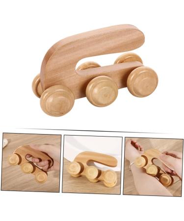 Healeved Wood Roller Massage Device - Handheld Body Massager for Legs & Back Relief | Anti-Roller & Portable Wooden Massage Stick - Buy Online on GoSupps.com