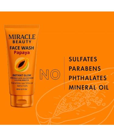 MACARIA Miracle Beauty Papaya Daily Routine Instant Brightening Lightening & Glow face wash Cleanser for men - Buy Online on GoSupps.com