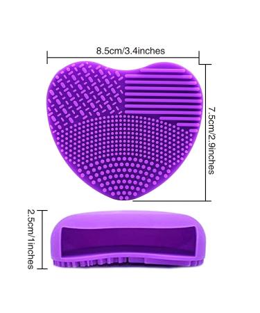 Dolovemk Oval Foundation Brush & Silicone Cleaning Pad Quick Makeup Brush Cleaner & Mini Sponge for Eyes & Nose - Buy Online on GoSupps.com