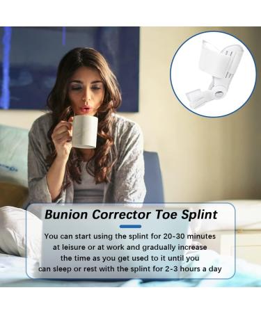 Bunion Corrector & Toe Separators for Women and Men - Orthopedic Straightener Splint for Bunions - Adjustable Day Night Support - Buy Online on GoSupps.com