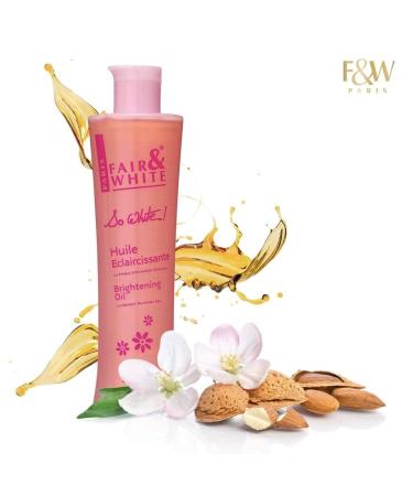 Fair & White So White Body Oil 250ml - Vitamin E, Almond Oil, 'Lumiskin' Formula | Hydrating Solution for Wrinkles, Dryness, Dark Spots - Buy Online on GoSupps.com