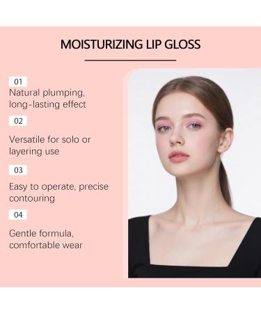 Moisturizing lip oil and nourishing gloss - Non-sticky natural moisturizing balm with plumping effect - Autumn lip care - Lightweight finish for girls (2) - Buy Online on GoSupps.com