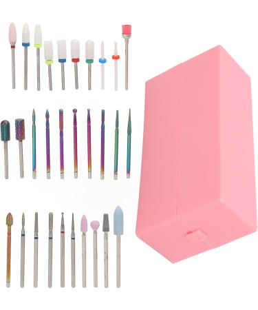 HURRISE Nail Bits Displayer Organizer Nail Drill Bits Holder 30 Holes Drill Bit Holder For Nails Display Organizer Dustproof Cover Mini Nail Bits Holder with Storage Box - Buy Online on GoSupps.com